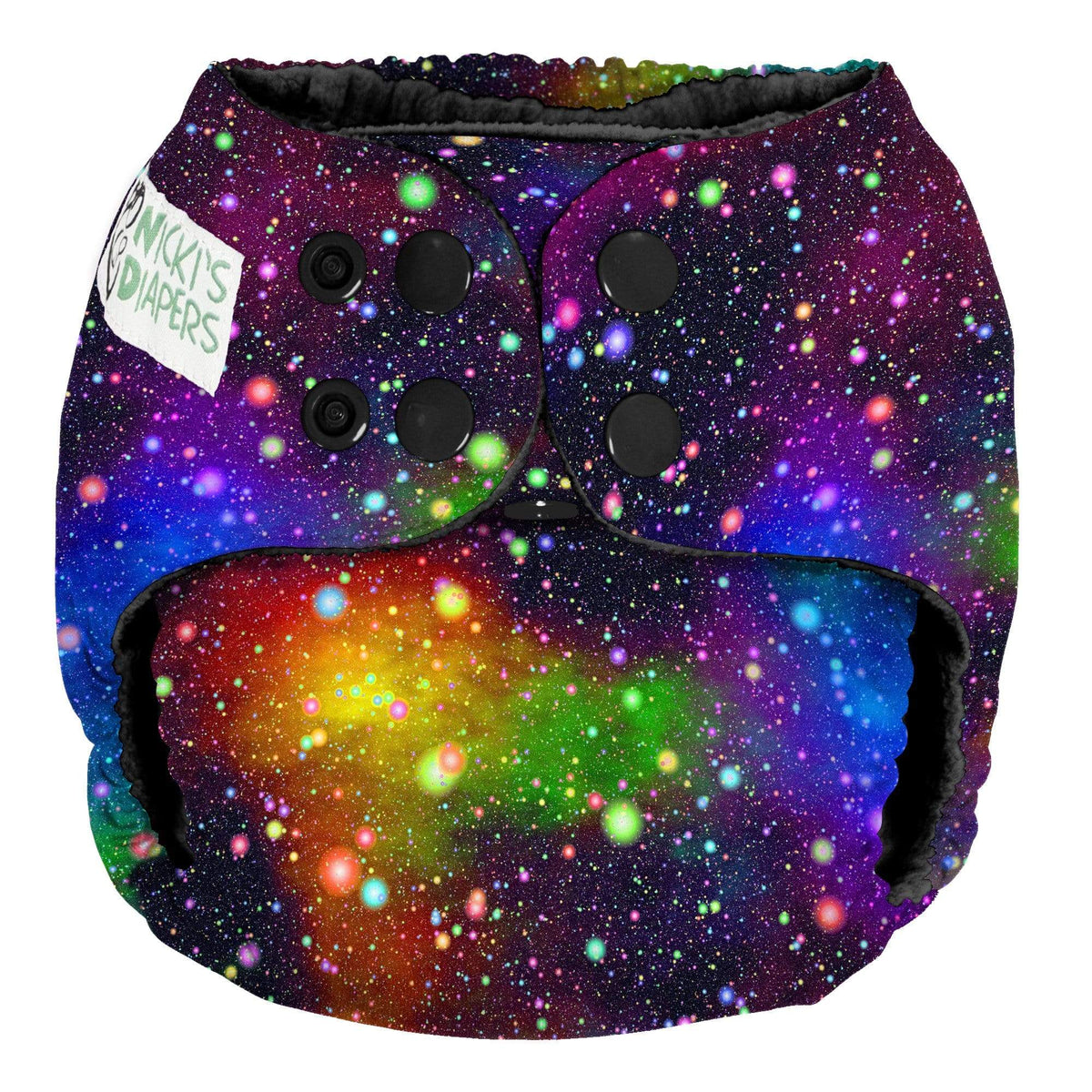 Nicki&#39;s Diapers One Size Snap Pocket Diaper Prism Nebulae