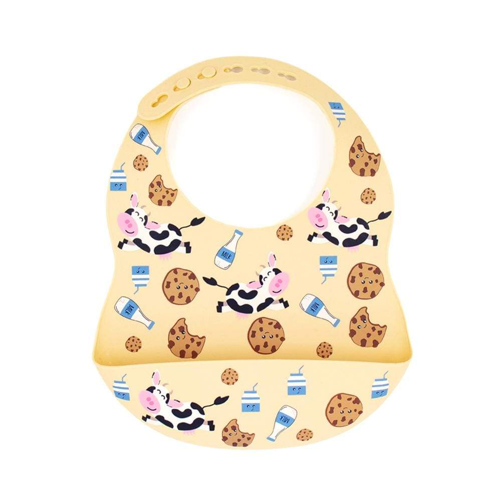 Nicki's Diapers Silicone Bib Cookies and Cream