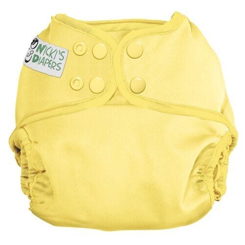 Nicki&#39;s Diapers Snap Cloth Diaper Cover Banana / One Size