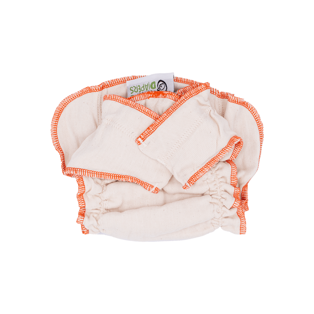 Nicki&#39;s Diapers Snapless Organic Cotton Fitted Cloth Diaper