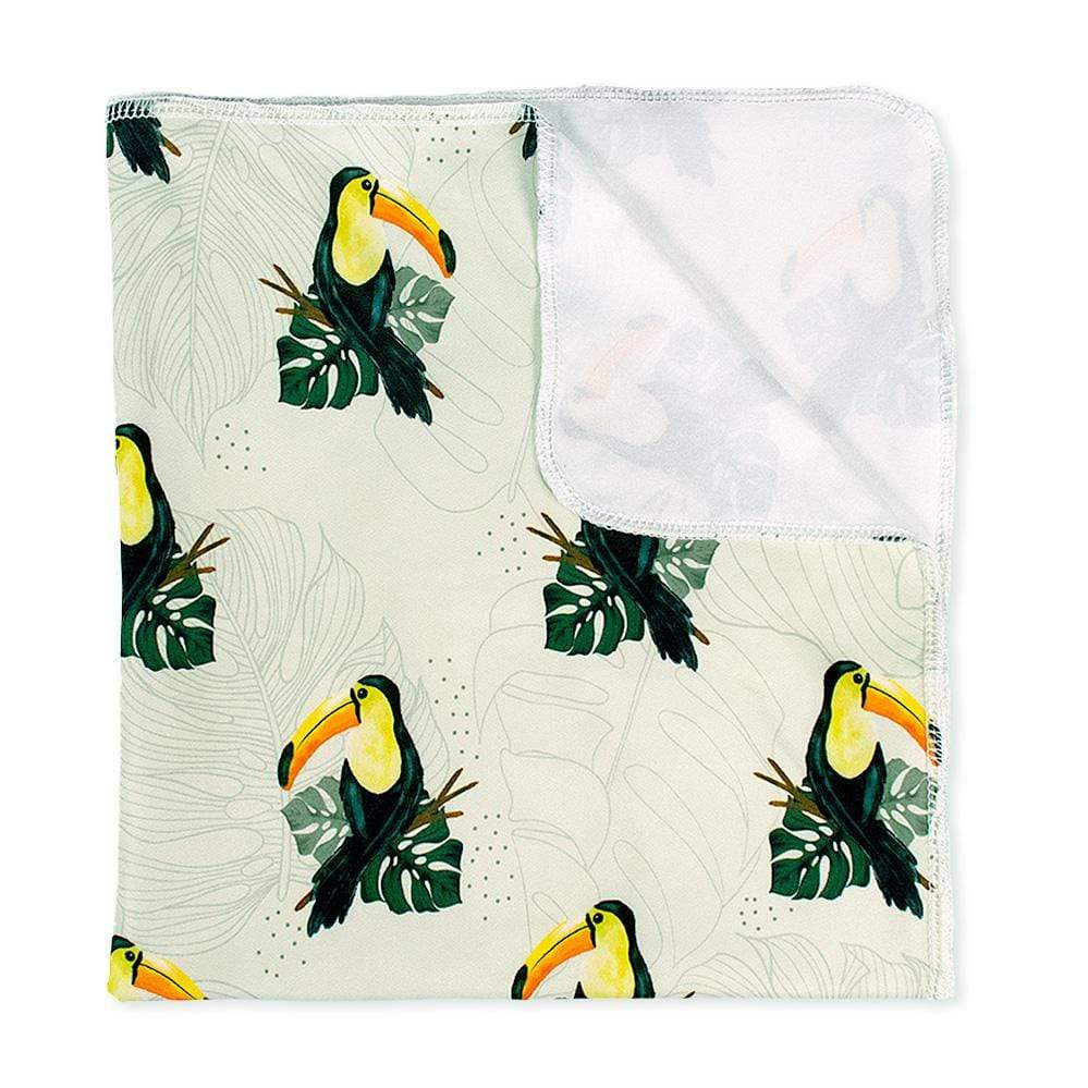 Nicki&#39;s Diapers Stretchy Swaddle Blanket Toucan Do It