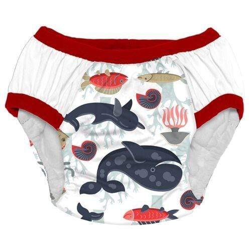 Nicki&#39;s Diapers Training Pants Whale of a Tale / L
