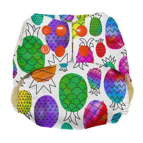 Nicki's Diapers Ultimate Snap All-In-One Diapers Pineapple Paradise / Newborn