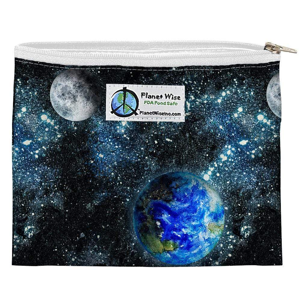 Planet Wise Reusable Printed Zipper Sandwich Bag Via Galactica