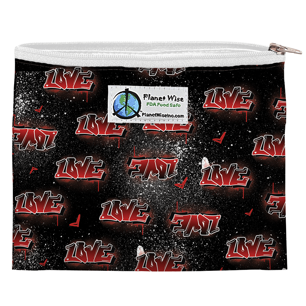 Planet Wise Reusable Printed Zipper Sandwich Bag Wild Thing