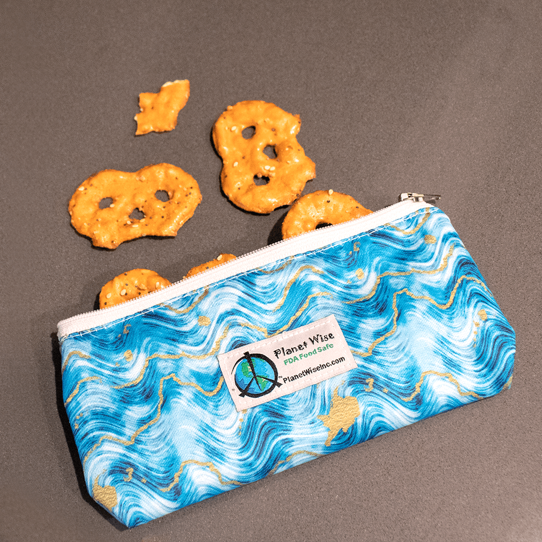 Planet Wise Reusable Printed Zipper Snack Bag