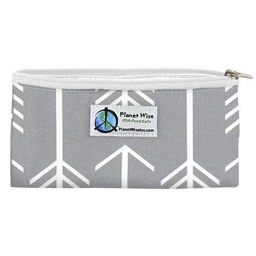 Planet Wise Reusable Printed Zipper Snack Bag Aim Twill