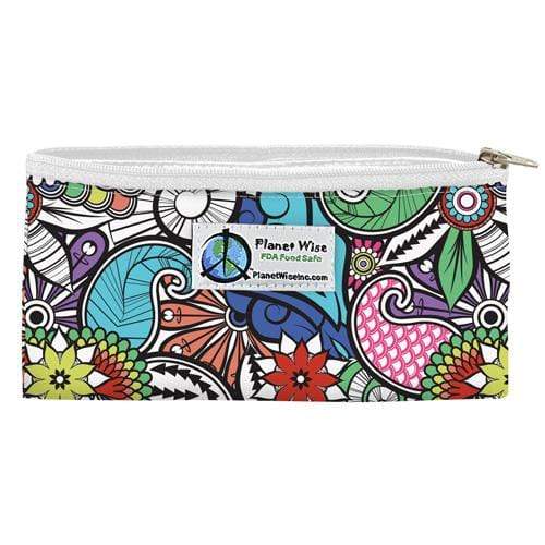 Planet Wise Reusable Printed Zipper Snack Bag Oasis