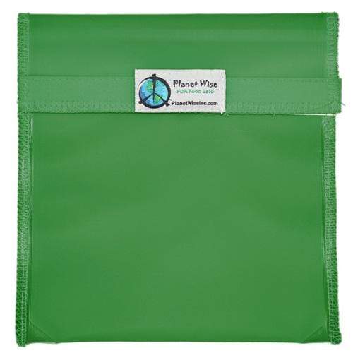 Planet Wise Tinted Hook & Loop Quart Bag Green / Quart / 1