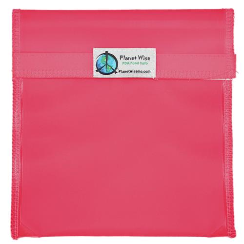 Planet Wise Tinted Hook &amp; Loop Quart Bag Pink / Quart / 1