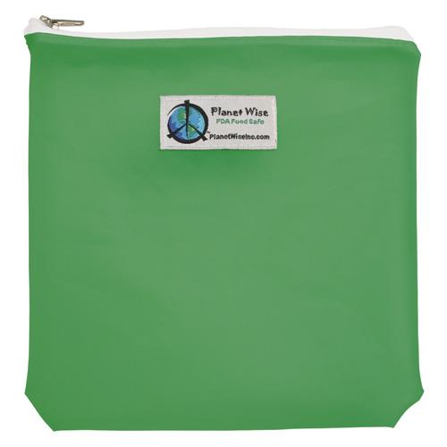 Planet Wise Tinted Zipper Quart Bag Green / Quart / 1