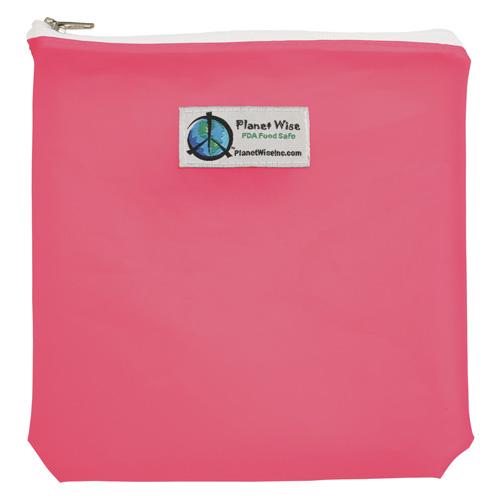 Planet Wise Tinted Zipper Quart Bag Pink / Quart / 1