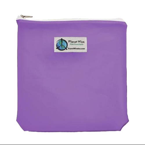Planet Wise Tinted Zipper Quart Bag Purple / 1