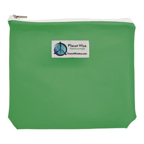 Planet Wise Tinted Zipper Sandwich Bag Green / Sandwich Bag / 1