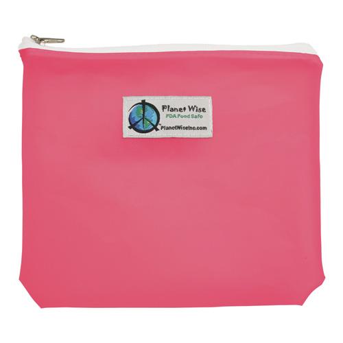 Planet Wise Tinted Zipper Sandwich Bag Pink / Sandwich Bag / 1