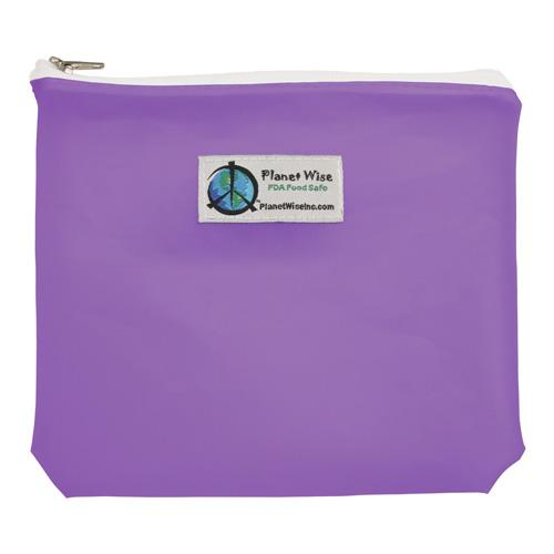 Planet Wise Tinted Zipper Sandwich Bag Purple / Sandwich Bag / 1